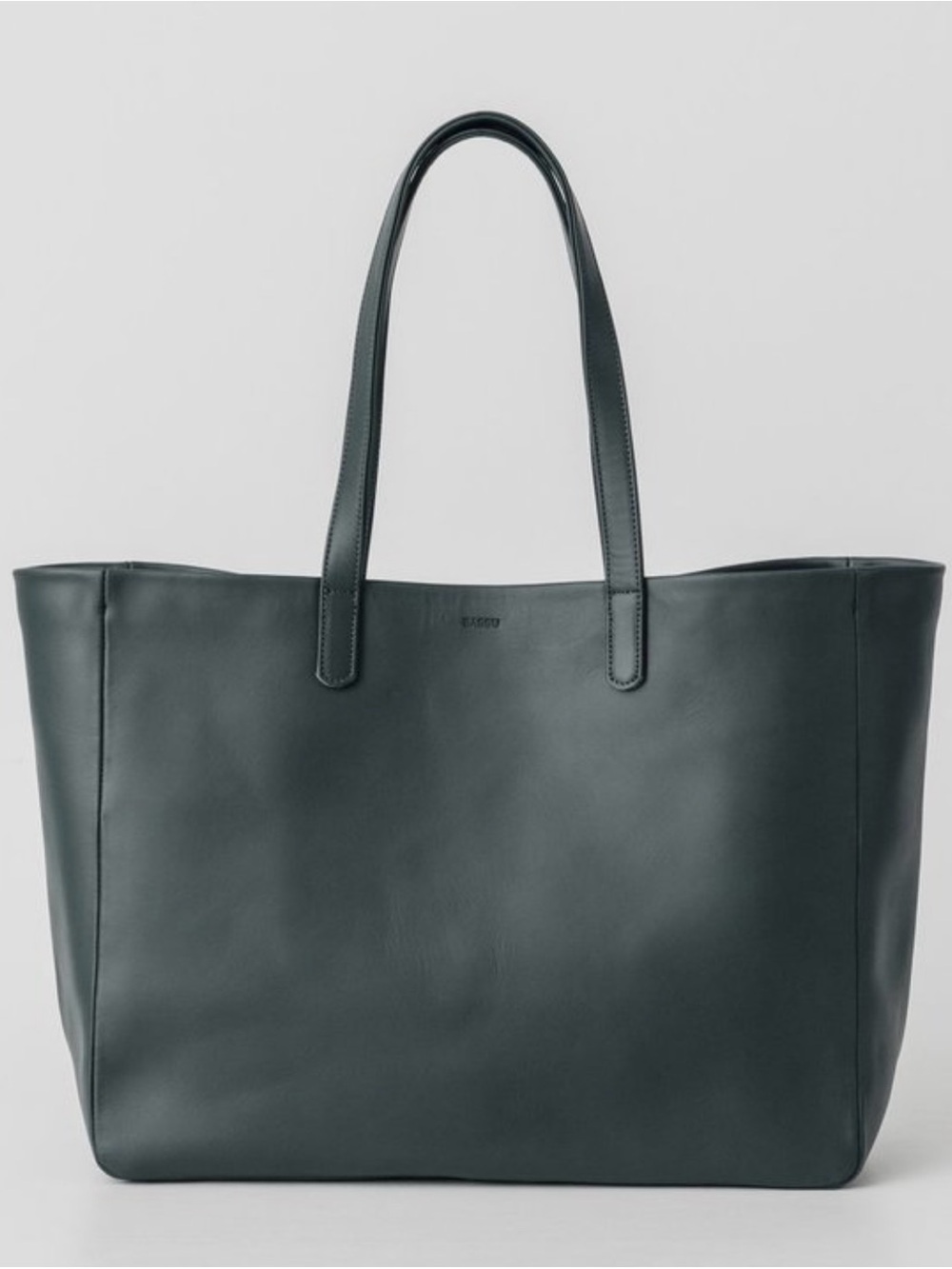 Baggu Minimal Leather Tote Bag in Palm